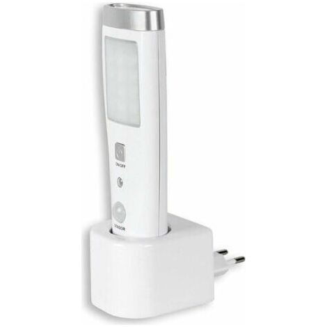 Notfall-induktions-taschenlampe, Präsenzmelder-taschenlampe Mit 60°-erkennungswinkel, 15 Leds, Wiederaufladbarer Akku, Weiß