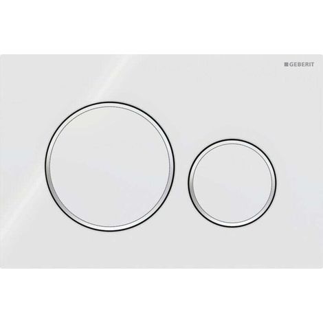 Doppel-spültaste Sigma20: Weiß, Chrom Poliert (115.882.kj.1)