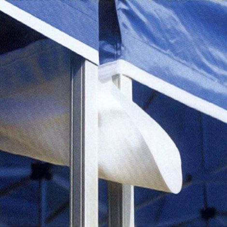 3 M Regenrinnen Für Ausziehbare Vordächer, Polyethylen-vordach, Entwässerungszubehör Für Outdoor-sommerveranstaltungen, Party, Gefälledesign - Weiß