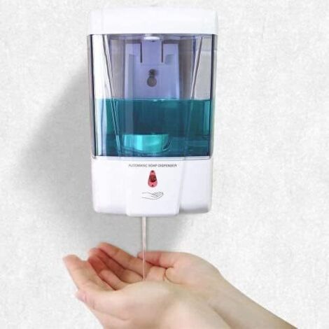 Automatischer Seifenspender, 700 Ml Wandmontierter Berührungsloser Seifenspender Mit Infrarotsensor, Geeignet Für Badezimmer, Küchen, Hotels Und Restaurants