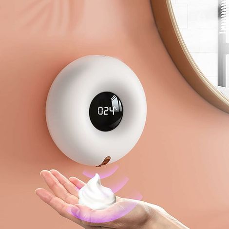 Automatischer Seifenspender, Sprudler, Handwasch-reinigungsgerät, Kosmetik-schaumspender, Wandmontiert, Berührungslos, Wasserdicht Ipx7, Infrarotsensor, Typ-c-ladung