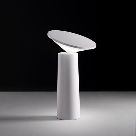 Kabellose Led-tischlampe, Usb-aufladbare Schreibtischlampe, Dimmbare Kabellose Nachttischlampe Mit Touch-funktion, 3 Farben, Für Innen- Und Außenbereich, Restaurant, Bar, Ip54, Weiß