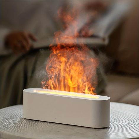 Ätherisches Öl-diffusor Für Aromatherapie, Weiß, 1 Stück, Luftbefeuchtungskapazität Geeignet Für Yoga.