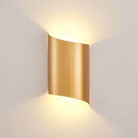 Innenwandlampe Weiß, Warme Weiße Wandleuchte Für Schlafzimmer, Led-wandleuchte Goldfarben. Wandteppich