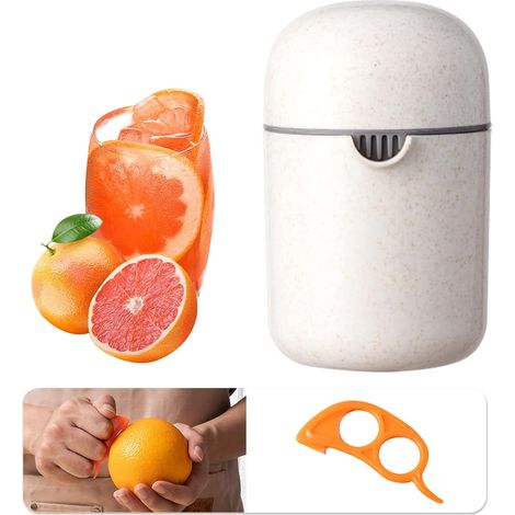 Manuelle Zitruspresse, Manuelle Zitronenpresse, Bpa-frei, Spülmaschinenfest, Manuelle Fruchtpresse Für Zitronen/limetten/orangen/grapefruits/verschiedene Früchte (weiß)