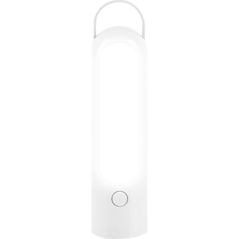 Weiße Camping-taschenlampe, 4,5 X 4,5 X 17,8 Cm, Wiederaufladbare Tragbare Led-nachtlampe, Geeignet Für Camping Und Außenbeleuchtung.