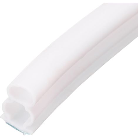 Gummidichtung Für Türen Und Fenster, 6 M (20 Fuß), D-form, Für Spaltbreite Von 0,9 Bis 1,1 Cm (0,35 Bis 0,45 Zoll), Weiß