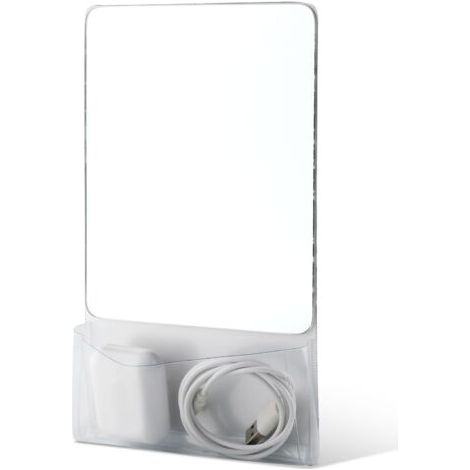 Magnetischer Spiegel, 17 X 14 Cm, Kleiner Spiegel Aus Echtem Glas Für Schließfächer, Ideal Für Studenten, Badezimmer, Büros Oder Schränke (weiß).