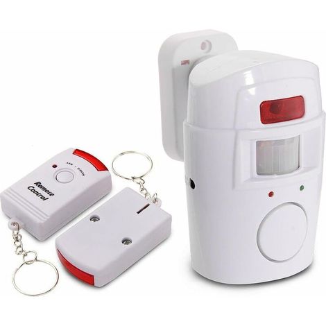 Kabelloser Alarm Mit Sirene, Infrarot-ir-pir-bewegungsmelder-sensor, 2 Fernbedienungen Für Haus, Wohnmobil Und Garage