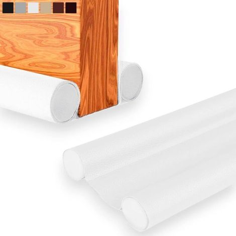 Kälteisolierender Türdichtungsstreifen – Untere Türdichtung, Zugluftstopper, Schall- Und Wärmeisolierung, Kälteschutz, Dichtung Für Eingang Und Haus, Verstellbar Bis 93 Cm (1, Weiß)