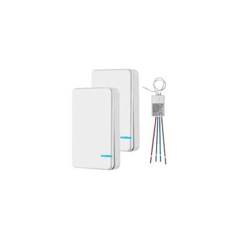 Mini-funkschalter Mit Empfänger Und Led-anzeige – Für Außenbereich 400 M Und Innenbereich 40 M – Schnelles Ein-/ausschalten – Keine Kabelinstallation Erforderlich – Rf 433 Mhz