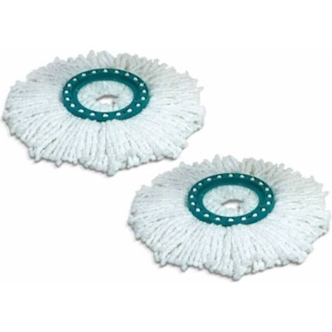 2er-pack Ersatzköpfe Für Leifheit-wischmopps, Ideal Für Fliesen- Und Steinböden, Saugt Wasser Und Schmutz Mit Mikrofaser Auf, Austauschbarer Wischmopp-kopf, Leicht Zu Wechseln.