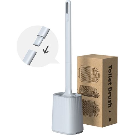 Ensemble De Brosse De Toilette Et Support, Brosse De Toilette À Long Manche, Brosse De Toilette Murale, Brosse De Toilette Flexible