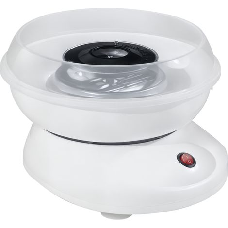 Zuckerwattemaschine Für Den Hausgebrauch, Mit Stäbchen Und Dosierlöffel, 18 Cm Höhe, 550 W, Ideal Für Kinderfeste, Geburtstage Und Andere Veranstaltungen, Weiß.