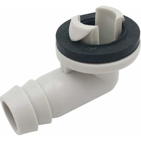 Klimaanlagen-abflussrohr-verbindungs-winkelstück Mit Gummiring Für Split- Und Fenstergeräte, 3/5 Zoll (15 Mm)