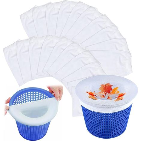 20 Stück Pool-skimmer-strümpfe, Wiederverwendbare Pool-filterstrümpfe, Skimmer-socken Für Den Pool, Poolzubehör Für Skimmer