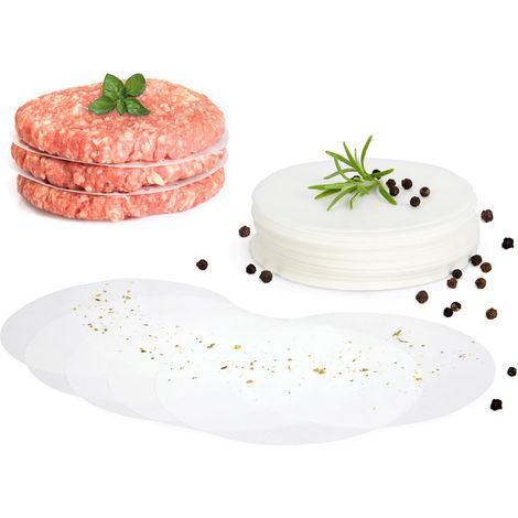 500er-packung Antihaft-papier Für Hackfleischpressen - Ø 11,5 Cm - Ideal Zum Braten Von Hacksteaks Und Zubereiten Von Hamburgern