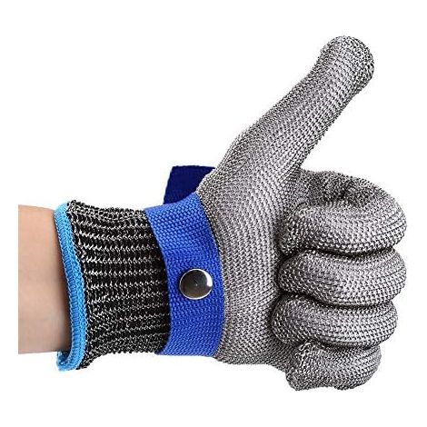 Handschuhe Für Die Materialhandhabung - Schnittfeste Handschuhe Aus Edelstahl, Arbeitsschutzhandschuhe, Schutzklasse 5 (s)