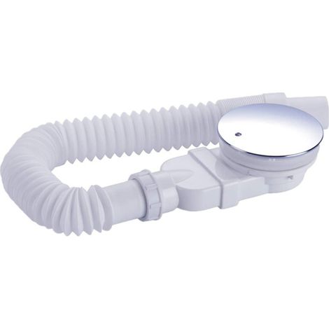 Extra Flacher Duschablauf 90 Mm - Ablaufgarnitur Für Duschwanne, Duschsiphon Mit Geruchsverschluss, Haarsieb, Flexibler Schlauch