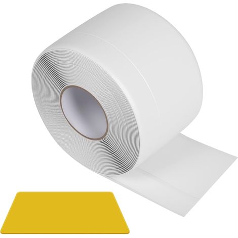 Flexible Selbstklebende Fußleiste, Flexible Pvc-fußleiste 50 Mm X 20 Mm X 6 M, Geeignet Für Badezimmerabdichtungen, Küchenabdichtungen Usw. (weiß)