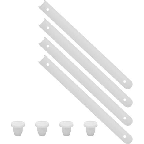 4 Paar Kunststoff-schubladenschienen, 190 Mm, Für Küchenschränke Und Nutenladen