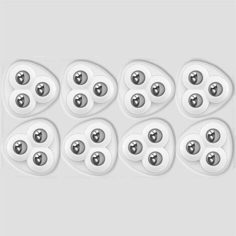 Satz Von 8 Universellen, Selbstklebenden Mini-rollen Für Kleine Haushaltsgeräte, Kompatibel Mit Kaffeemaschinen, Heißluftfritteusen, Kleinen Möbeln Und Aufbewahrungsboxen.