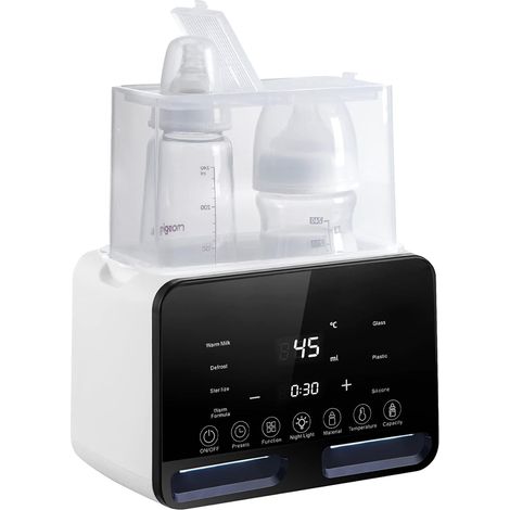 7-in-1 Babyflaschenwärmer Und Sterilisator, Milchwärmer, Schnelles Auftauen Und Erwärmen Von Babynahrung Mit Nachtlicht, Großem Lcd-bildschirm