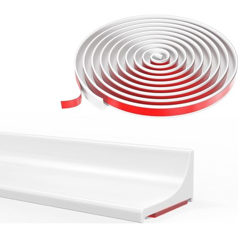 Silikon-duschschwellenleiste, Dichtungsprofil Für Duschen, Kante Für Bodengleiche Duschen, Überlaufschutz-duschbarriere, Geeignet Für Badezimmer, Duschen Und Küchen (weiß, 100 Cm)