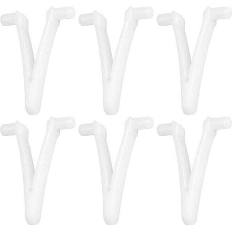6er Set Poolzubehör Schmetterlings-v-clip Für Pool Und Whirlpool, Bürste, Laubrechen, Laubskimmer, Saugkopf Zur Poolreinigung