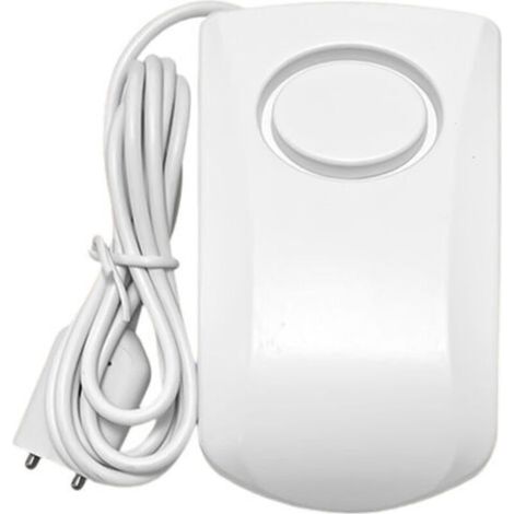 Leckmelder, Intelligenter Hochwassermelder 130 Db, Drahtloser Leckalarm-sensor (1 Einheit, Weiß).