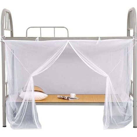 Mückennetz Für Weißes Etagenbett, Feinmaschig, 1,5 X 2 M, Für Studentenwohnheim