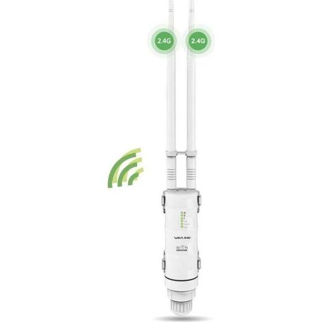 Leistungsstarker Externer Wifi-repeater Mit Langreichweitiger Wifi-antenne - Wavlink N300 2.4g Outdoor Poe Wifi-verstärker - Ideal Für Große, Entfernte Bereiche