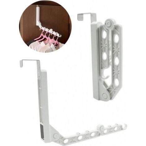 Klappbarer Wäscheständer – Wandklappbarer Wäscheständer – Wandgarderobe – 10 Löcher – Klappbarer Wäscheständer – Kleiderschrank-organizer