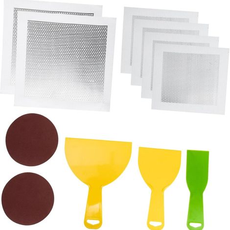 Wandreparaturset: Komplettset Mit Modularen Metallpatches Zur Reparatur Von Löchern In Gipskartonplatten