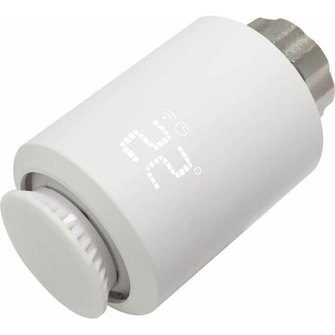 Zigbee-thermostatkopf Für Heizkörper – Programmierbar Mit Sprachsteuerung Über Alexa/google Assistant – Erkennung Offener Fenster – Kompatibel Mit M30 X 1,5 Mm