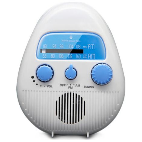 Wasserdichte Kabellose Fm-radio Für Badezimmer, Tragbares Am/fm-radio Für Die Dusche, Mit Integriertem Lautsprecher, Batteriebetriebenes Digitalradio