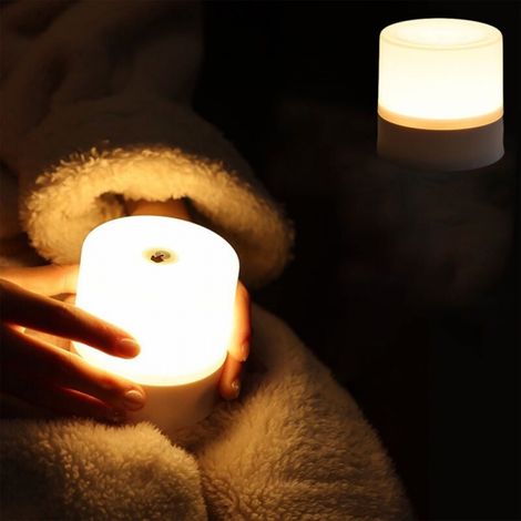 Nachtlicht Für Das Schlafzimmer, Led-nachttischlampe, Augenschonende Lampe Für Kinder, Geräuscharme Steuerung, Sanfte Und Komfortable Beleuchtung