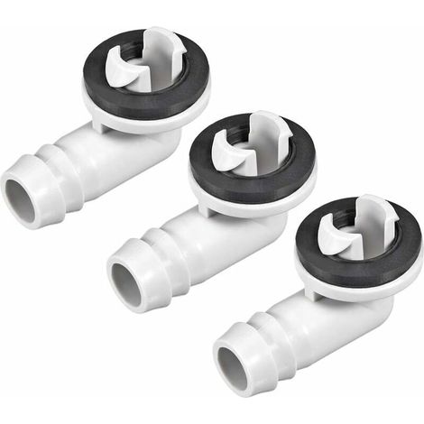 Winkelverbinder Für Klimaanlage – 15 Mm Ablaufanschluss – Langlebiger Kunststoff – 3er-pack Für Kondensatablauf