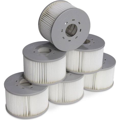 6er-pack Filter Für Aufblasbare Whirlpools Mspa V2, Ø106 Cm – 6 Ersatz-filterkartuschen Für Aufblasbare Mspa-whirlpools