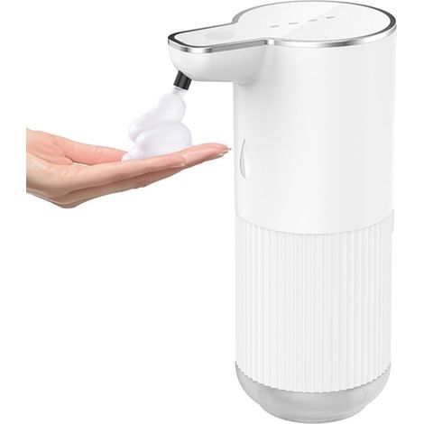 Wandmontierter Automatischer Schaumseifenspender, 350 Ml, 4 Einstellbare Geschwindigkeiten, Berührungsloser Elektrischer Handdesinfektionsspender, Wiederaufladbar, Ideal Für Gewerbliche Oder Private N
