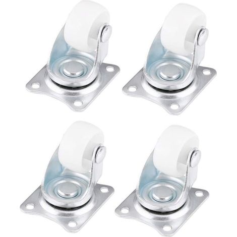 4er-set Universal-schwenkrollen, 25 Mm Schwenkräder, Robuste Leise Rollen Für Stühle, Kleine Wagen, Koffer