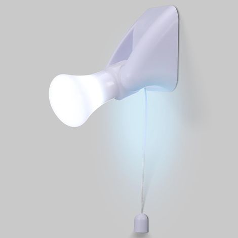 Tragbare Led-schrankleuchte Mit Glühbirne, Nachtlicht, Batteriebetriebene Wandleuchte Zum Aufkleben Mit Zugkette