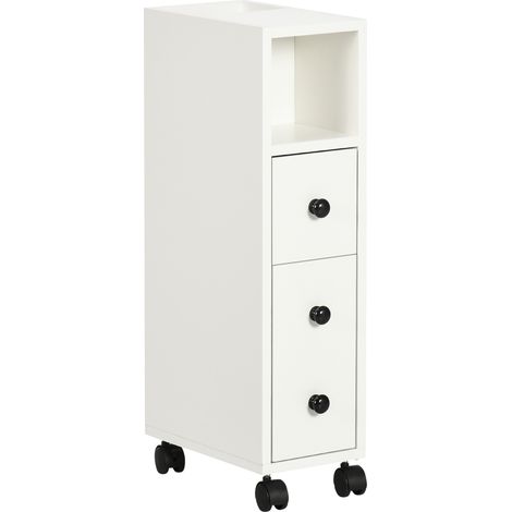 Toilettenpapierhalter – Toilettenpapierständer – Schrank Für Toilettenpapier – 3 Ebenen + Papierausgabe, Weiße Optik