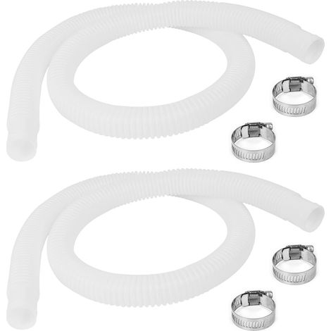 Ersatzschlauch Für Intex-poolpumpe - Zubehör Mit 1,25" Durchmesser Und 59" Länge (2er-pack)-rapanda