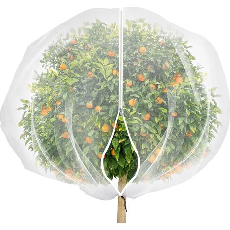Netzbeutel Für Obstbäume Mit Reißverschluss Und Kordelzug, Schutznetz Gegen Insekten, Vögel Und Pflanzen Für Obstbäume, Gemüse Und Sträucher