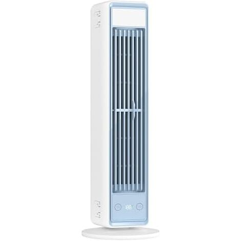 Tragbare Kleine Klimaanlage – Turmventilator Ohne Rotorblätter Mit 3.600-mah-ac-ventilator, Fernbedienung, Halterung Für Tisch/wand, Leiser Betrieb, 5 Geschwindigkeitsstufen Für Zuhause, Büro Und Schl