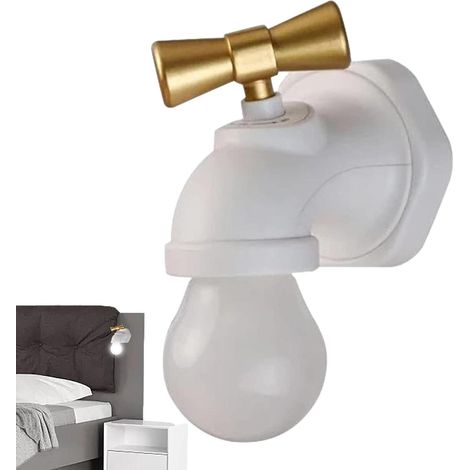 Robinet Veilleuse Creative Smart Usb-lade-induktionslicht Led-schrank-nachttischlampe Mit Sprachsteuerung (weiß)