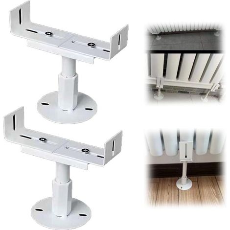2er-set Heizkörperhalter Aus Aluminium, Gussheizkörper-füße, Salznebelbeständig, Heizkörperhalter Für Zuhause, Höhenverstellbar 13–18 Cm