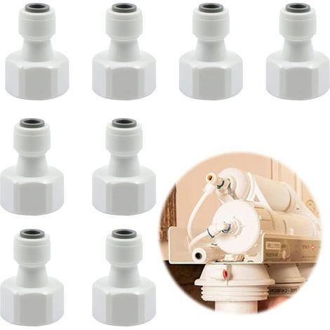 Wasserfilter-steckverbinder-adapter – Schnellverschluss Von 1/2" Auf 1/4" Für Kühlschrankrohr, 8 Stück