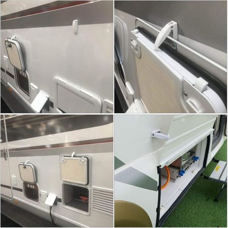 Cale Camping Car Türverriegelung Clip-verschluss Türstopfen Fensterstütze Kunststoffverschluss - Für Wohnmobil-caravan-anhänger Reisegepäck 2 Türfeststeller Store
